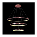 Ver imagem 6 de Lustre Led Moderno Pendente Anéis Led 89w 3 Arcos Rose Brinovar