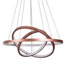 Lustre Led Moderno Pendente Anéis Led 89w 3 Arcos Rose  Brinovar - 2