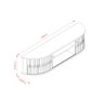 Rack Suspenso Ripado Algarve para Tv até 75 Polegadas - Cinamomo/off White - Madetec - 8