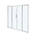 Ver imagem 3 de Porta de Correr em Alumínio 04 Folhas Vidros Temperados Branca - 210x200