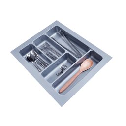 Porta Talher e Organizador de Gaveta Cinza até 42x52cm OG-53 - 1
