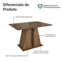 Ver imagem 3 de Mesa de Jantar Retangular Tampo de Vidro Rustic 5383 Madesa