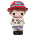 Ver imagem 1 de Menina C/ Plaquinha Decorativa:felicidade Sempre