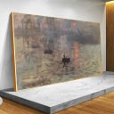 Ver imagem 2 de Quadro Impressão, Nascer Do Sol Claude Monet:150x100/BRANCA