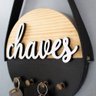 Porta-Chaves em Pinus Preto Chaves - 17cm - 3