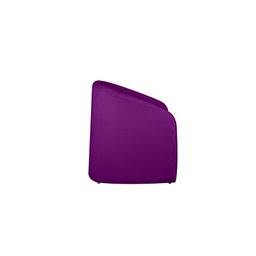 Poltrona Estofada Decorativa Sala de Estar Lara Tecido Veludo Roxo - Dl Decor - 4