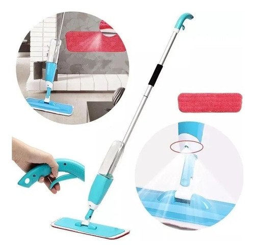 Rodo Esfregão Mágico Healthy Spray Mop Magic Wheel Refil