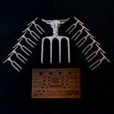 Ver imagem 5 de Kit Petisqueira Sg 13 Peças - Garfo Bad Bull e 12 Garfinhos com Cepo