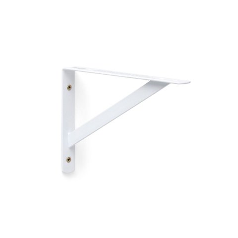 Kit 6X Suporte Reforçado Mão Francesa para Prateleira 20 cm Branco