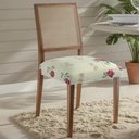 Ver imagem 2 de Kit 04 Capas para Assento Cadeira Jantar Cozinha Estampado - Floral