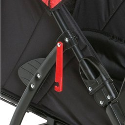 Carrinho de Bebê Galzerano San Remo de 0 Meses até 15 Kg Preto e Vermelho - 3