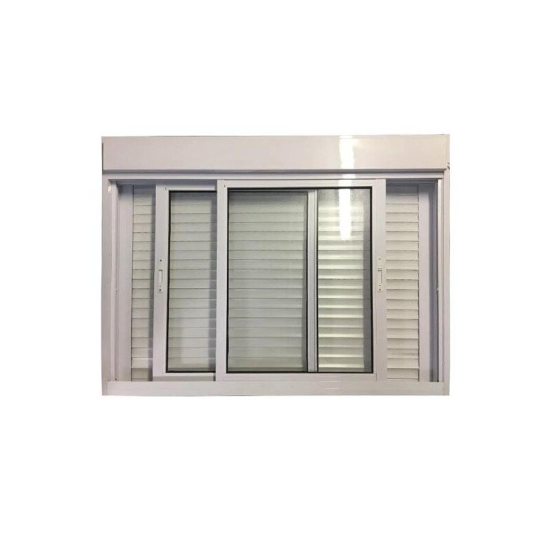 Janela Veneziana Integrada Alumínio Branco 120 x 150