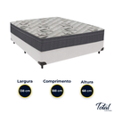 Ver imagem 3 de Cama Box Casal Branco e Colchão Airtech 100 D33 Ortobom
