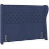 Cabeceira Cama Box Casal 140 Cm P05 Madrid Veludo Azul Marinho - Lyam Decor - 1