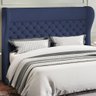 Cabeceira Cama Box Casal 140 Cm P05 Madrid Veludo Azul Marinho - Lyam Decor - 2