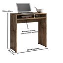 Ver imagem 3 de Mesa Escrivaninha para Notebook com 1 Prateleira Aruba Casa Mobília