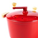 Ver imagem 3 de Pipoqueira Alumínio Vermelha Pipoca Doce Salgada 5100ml 24cm