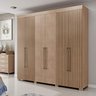 Guarda-Roupa Casal 6 Portas 2 Gavetas Itá Espresso Móveis - 1