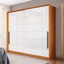 Ver imagem 1 de Guarda-roupa Casal Lisboa 2 Portas 2 Gavetas Freijó/branco - Politorno