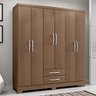 Guarda-Roupa Casal 6 Portas 2 Gavetas Salvador Espresso Móveis - 1