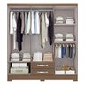 Guarda-Roupa Casal 6 Portas 2 Gavetas Salvador Espresso Móveis - 2
