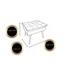 Kit Poltrona com Puff Opala para Sala Confortável e Resistente Suede - 4