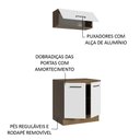 Ver imagem 6 de Kit com Balcão e Armário Aéreo Multiuso 80cm Agata Madesa