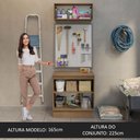 Ver imagem 5 de Kit com Balcão e Armário Aéreo Multiuso 80cm Agata Madesa