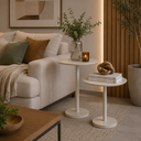 Ver imagem 1 de Conjunto Mesa Lateral Duna Branco