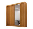 Ver imagem 2 de Guarda-roupa Solteiro 100% Mdf 2 Portas 2 Gavetas com Espelho Milano Leifer Móveis:cinamomo