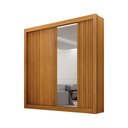 Ver imagem 2 de Guarda-roupa Solteiro 100% Mdf 2 Portas 2 Gavetas com Espelho Milano Leifer Móveis:cinamomo