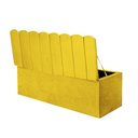 Ver imagem 3 de Calçadeira Baú Recamier King 190CM Alanis Suede Amarelo - D A DECOR