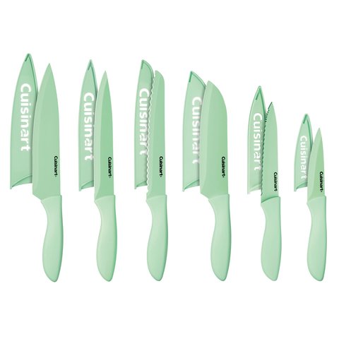 Cuisinart Conjunto de Facas 12 Peças com Protetores de Lâmina (pistache)