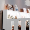 Ver imagem 3 de Cama de Criança Premium Infantil Montessoriana Led Nina com Nicho - Branco Acompanha Luminária Led
