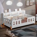Ver imagem 2 de Cama de Criança Premium Infantil Montessoriana Led Nina com Nicho - Branco Acompanha Luminária Led