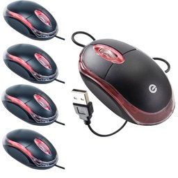 5 Mouse USB para Computador Óptico 1000 Dpi LED Ms-9 Exbom - 1 5 Mouse USB para Computador Óptico 1000 Dpi LED Ms-9 Exbom - 1