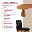 Ver imagem 6 de Sala de Jantar Mesa Noronha 220cm Tampo Laminado Barril com 8 Cadeiras Bella