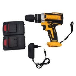 Parafusadeira Furadeira 2 Baterias Bivolt com Maleta Ferramentas Construção Casa Obra Kit Broca Port - 4
