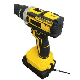 Parafusadeira Furadeira 2 Baterias Bivolt com Maleta Ferramentas Construção Casa Obra Kit Broca Port - 6