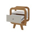 Ver imagem 3 de Mesa de Apoio Theo com 1 Gaveta e Portas Usb Tipo-a e Tipo-c - Artely