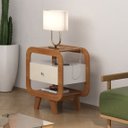 Ver imagem 1 de Mesa de Apoio Theo com 1 Gaveta e Portas Usb Tipo-a e Tipo-c - Artely