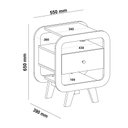 Ver imagem 6 de Mesa de Apoio Theo com 1 Gaveta e Portas Usb Tipo-a e Tipo-c - Artely