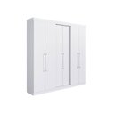 Ver imagem 1 de Roupeiro 6 Portas 218cm x 220,5cm x 47cm Oxford Branco