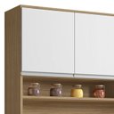 Ver imagem 5 de Armário de Cozinha Compacta 105cm Marcia Amêndoa/branco - Ajl Móveis