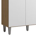Ver imagem 6 de Armário de Cozinha Compacta 105cm Marcia Amêndoa/branco - Ajl Móveis