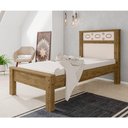 Ver imagem 1 de Cama Solteiro Em Mdf Las Vegas - Canela/Off White - Cor: Marrom