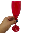 Ver imagem 2 de Taça Vidro Vermelha Champanhe 190 Ml Nadir