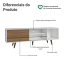 Ver imagem 4 de Rack para Tv até 80 Polegadas 160cm Branco Pés Rustic Torino Madesa