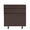 Ver imagem 1 de Cabeceira Estofada Argentina 90cm Solteiro para Cama Colchão Box Quarto Corino Marrom - Aurora Line