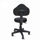 Ver imagem 6 de Cadeira Mocho Preto Estética Confortável Feminina Ergonômica Designer Tatuador Manicure Giratória